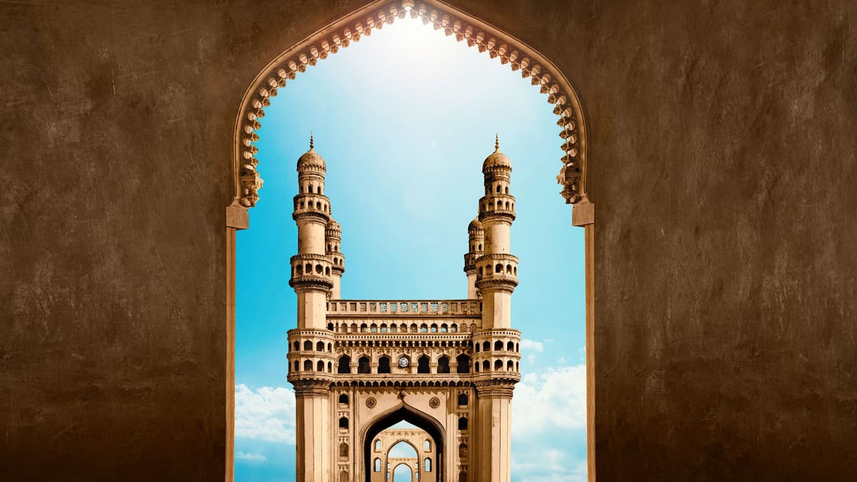 Hyderabad, India: Charminar landmark representing ACME's Global Hub in HITEC City